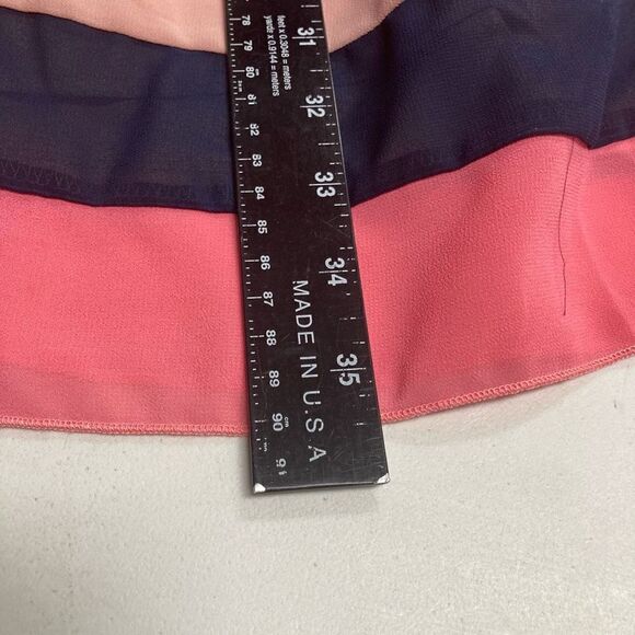 MAISON JULES Women’s Tan Blue & Peach Dress Size Small - Picture 4 of 11